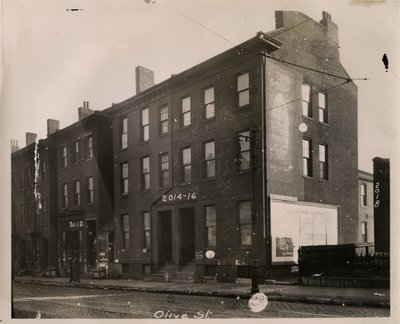 Catlin, Daniel. Residence. 2016 Olive Street. Exterior by William G. Swekosky